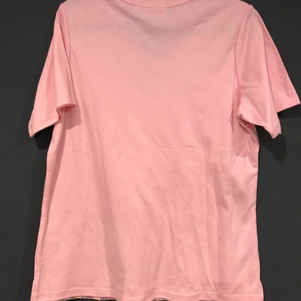 Quacker Factory Pink Tee - Picture 2 of 2
